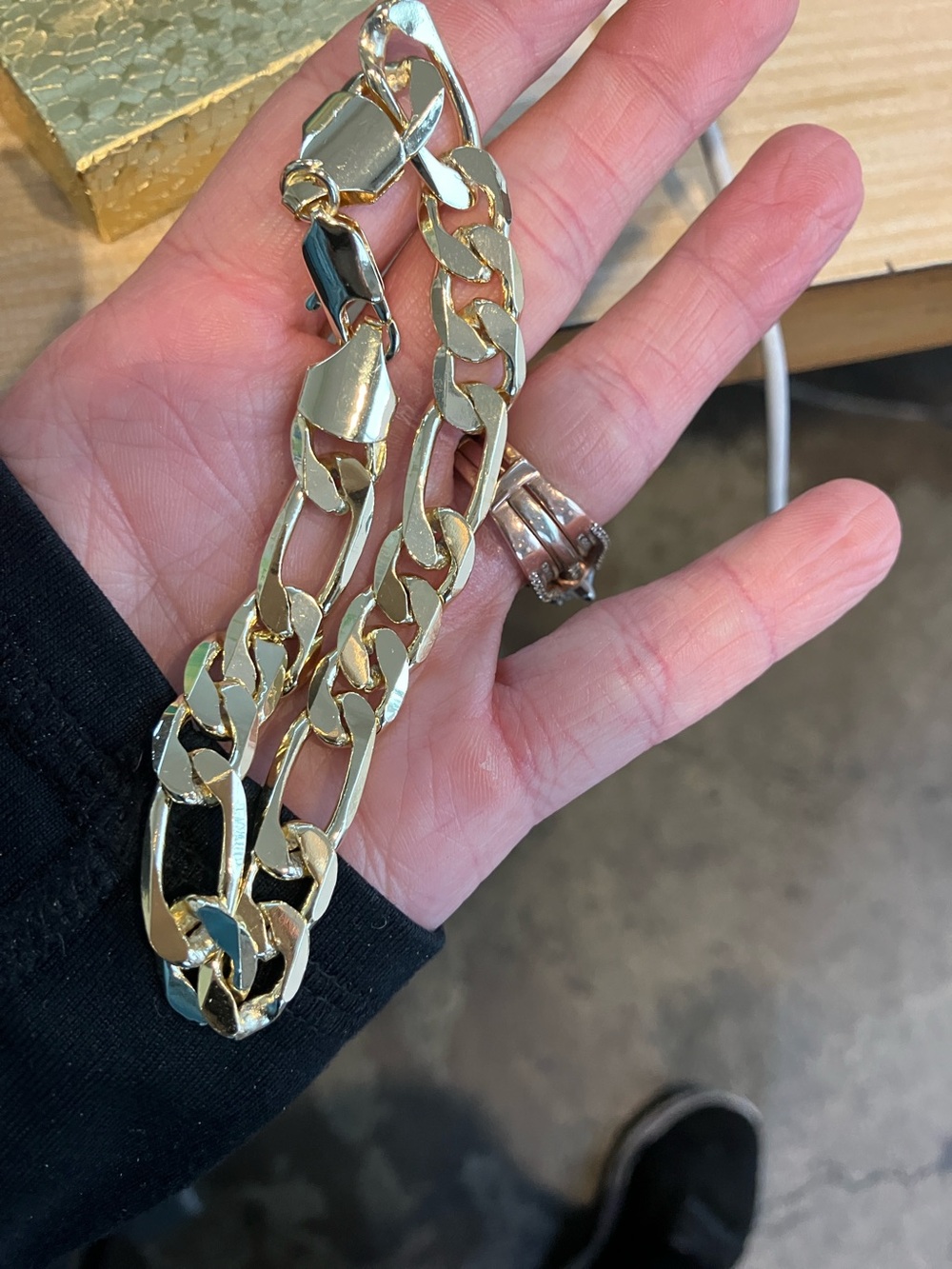 Gold Figaro Chain Bracelet - Classic Women's Jewelry